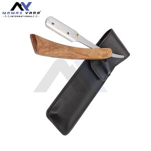 Rasoirs à raser en bois les plus vendus, équipement de salon, logo personnalisé, rasoir droit durable, salons de coiffure, soins de beauté - Product Image 2