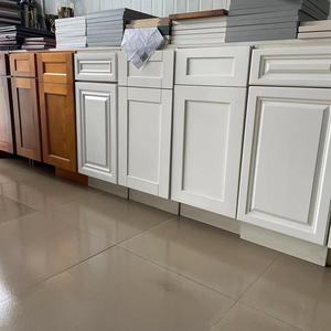 Gabinetes de cocina RTA de muestra Elegance de madera sólida moderna fabricada en fábrica - Product Image 1