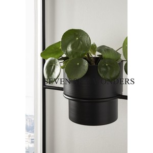 Maceta para colgar en la pared, maceta para flores, Color Negro con recubrimiento en polvo, 3 niveles, diseño lujoso hecho a mano, última llegada, decoración del hogar - Product Image 4