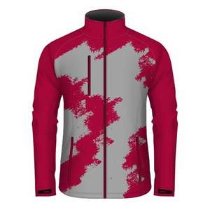 Chaqueta Softshell para golf y correr para hombre, cortavientos de secado rápido, logotipo frontal de lona para exteriores, poliéster grueso de invierno - Product Image 3