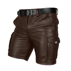 Shorts en cuir pour hommes, personnalisables avec votre logo, séchage rapide, respirant, best-seller, prix bas - Product Image 2
