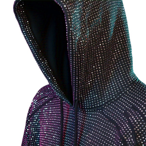 Oem fabricantes de ropa pulóver sudaderas con capucha hombres algodón ropa de calle de gran tamaño lavado ácido desgastado bordado hombres sudaderas con capucha - Product Image 1