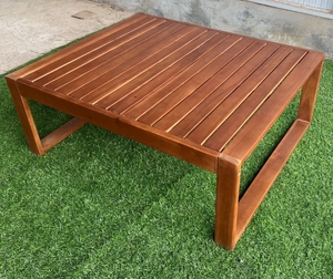 Meubles de jardin en bois d'acacia de couleur bois de teck de style chaud, ensemble de salon 4 places origine vietnam à un prix raisonnable à vendre - Product Image 4