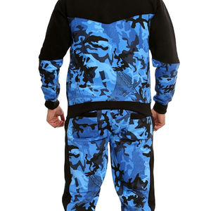 Survêtements de course deux pièces décontractés à coupe étroite pour hommes Sublimation de logo personnalisé avec survêtement court OEM de couleur unie à bas prix - Product Image 6