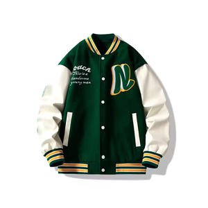 Vestes d'université à bas prix veste de baseball élégante en gros veste Letterman au design personnalisé pour hommes - Product Image 2
