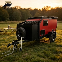 Caravane tout-terrain 4x4 légère pour le camping, caravane australienne tout-terrain