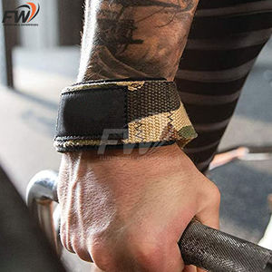 Sangles de musculation rembourrées OEM pour vêtements de fitness, fabriquées en coton 100% de haute qualité, sangles de levage en gros avec logo personnalisé - Product Image 4