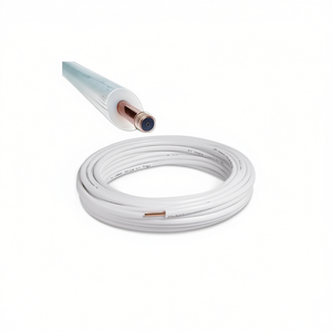 Rouleau de 20 m de tuyau de climatisation en cuivre isolé et recouvert de 1/2 pouce - Product Image 2