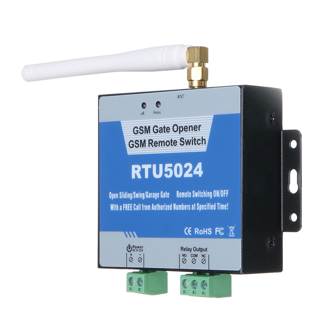 2G 3G 4G GSM Gate Opener Authorized Door Access Controller RTU5024 Wireless Door Opener by Free Call SMSm