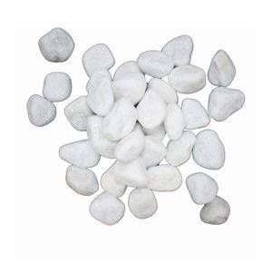 Galets ronds blancs neige, pour jardin, vente d'usine, - Product Image 1