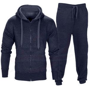 Custom Logo Men Stylish Sportswear 2 Piece Hoodie Tracksuits <b>Branded</b> Pocket Men Blanks Jogger Tracksuit Set for Sale - Product Image 3