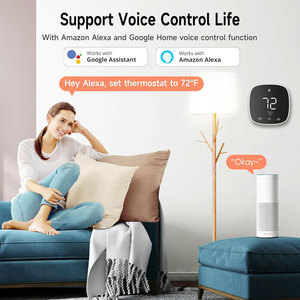 Умный термостат Tuya WiFi 24В с поддержкой Matter, беспроводной программируемый комнатный термостат с сенсорным управлением температурой, компоненты для систем ОВКВ - Product Image 3