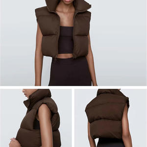 Offre Spéciale décontracté sans manches Outwear veste coton vers le bas manteau femmes hiver bouffant gilet - Product Image 3