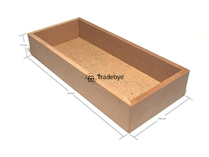 Bandeja de madera MDF hecha a mano Tradebyd, bandeja multiusos elegante para comedor y decoración del hogar - Product Image 3