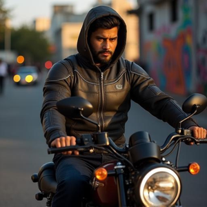 Blouson de moto hiver blindé avec doublure polaire de protection, rembourrage renforcé brodé et options OEM/ODM - Product Image 3