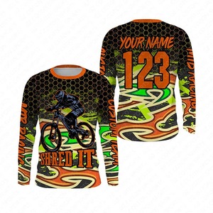 Comprar venta al por mayor OEM manga completa personalizada sublimación impresa transpirable poliéster Racer Biker Wear camisa - Product Image 1