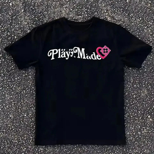 เสื้อยืดพิมพ์ลายพัฟฟ์ขนาดใหญ่ แห้งเร็ว สไตล์ลำลอง ออกกำลังกาย สตรีทแวร์ เทคนิคพิมพ์ลายพัฟฟ์ แขนสั้น ลายพิมพ์พัฟฟ์ - Product Image 2