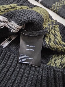 Nouveau design Pull en tricot surdimensionné pour homme 100% acrylique Hiver Respirant Motif à carreaux Tricot décontracté Col rond De BD - Product Image 4