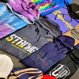 Ropa de invierno de talla grande para hombre, stock de fábrica, Sudadera con capucha, pantalones de chándal, Sudadera con capucha de lana barata de poliéster - Product Image 3