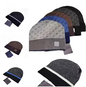 Gorro de invierno de Jacquard ligero y transpirable al por mayor, gorros cálidos y ajustados, forro polar suave, mezcla de lana para uso en exteriores - Product Image 5