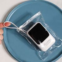 Sacs d'emballage en PVC transparent avec fermeture éclair pour petits appareils électroniques, banques d'alimentation, câbles de charge USB, écouteurs et accessoires de téléphone