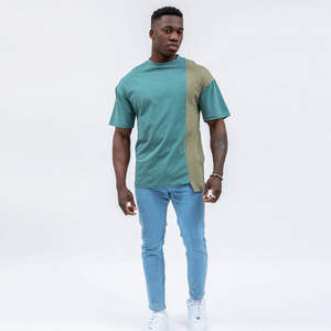 Camiseta de Verano 2026 para Hombre, 95% Algodón, 5% Elastano, Casual, Lisa, Manga Corta, Cuello Redondo, Teñida con Hilo, Suave y Transpirable, para Uso Diario - Product Image 3