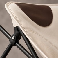 Chaise de pêche pliante en acier inoxydable et tissu Oxford, modèle Moon Chair, pour le bord du lac