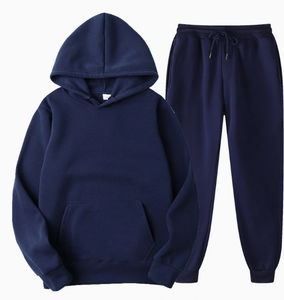 Conjunto de chándal de ropa deportiva de lana personalizada de alta calidad para hombre, conjuntos de hombre de talla grande con sublimación, conjunto de Jogger con capucha de invierno - Product Image 3