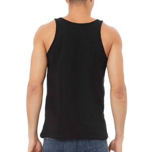 Custom Logo Ring-Spun Cotton Poly Contrast Trim Tank Tops - Product Image 6