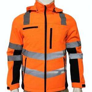 Vente en gros Ensemble veste de sécurité haute visibilité Vêtements de sécurité réfléchissants respirants imperméables pour la construction Parka de sécurité - Product Image 4