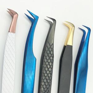 แหนบต่อขนตาแบบเหล็กใช้ต่อขนตาปลอมมีเส้นใยออกแบบได้ตามที่ต้องการ - Product Image 1