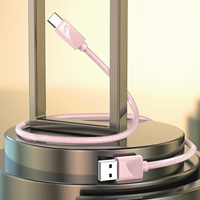 6A Carga rápida 3A 1M USB a Tipo-C Cable CB-316C ROSA Carga súper rápida Micro-USB para teléfono móvil Android 0,3 M a 3M Longitudes