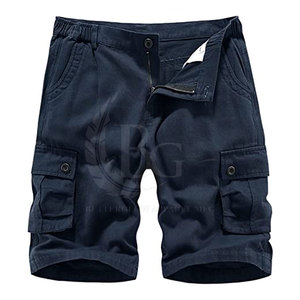 Pantalones cortos Cargo para hombre superventas, ropa informal personalizada de alta calidad, patrón sólido con función antiarrugas, servicio directo OEM - Product Image 1