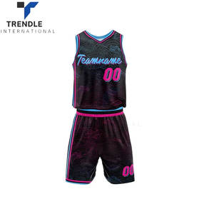 Maillot de basket-ball personnalisé pour hommes et femmes, uniforme d'équipe personnalisé, tenue de sport, tissu respirant, vêtements d'entraînement et de jeu, nom - Product Image 2