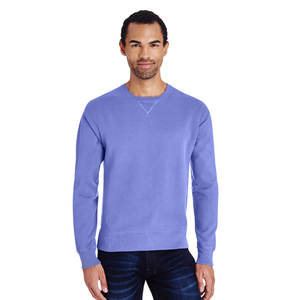 Sudadera térmica lisa de algodón polar para hombre de gran tamaño con serigrafía personalizada - Product Image 1