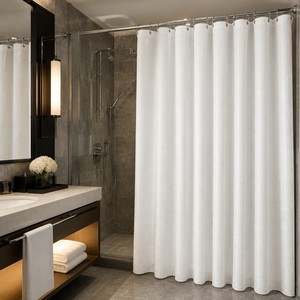 ARODDY Rideau <span class=keywords><strong>de</strong></span> Douche 3D en PEVA, Imperméable et Anti-Moisissure, Gaufré, 72x72 Pouces avec Crochets – Vente en Gros - Product Image 1