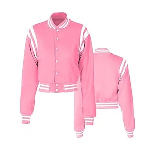 Estilo hip hop, diseño de calle, moda en blanco, logotipo propio, chenilla con cuello de etiqueta, chaqueta universitaria con letras - Product Image 1