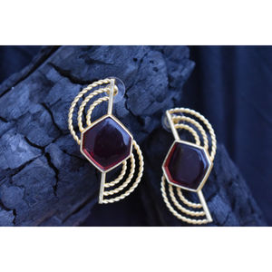 Boucles d'oreilles en laiton plaqué or pour filles et femmes nouveau designer dernière tendance tendance - Product Image 6