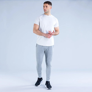 Meilleures ventes Pantalons de survêtement personnalisés gris chiné avec poche zippée et cordon de serrage Pantalons et pantalons respirants pour hommes - Product Image 6