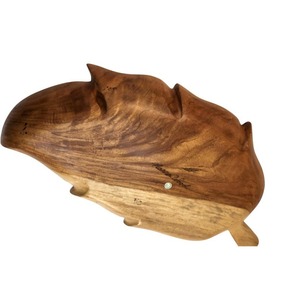 จานไม้ธรรมชาติสำหรับเสิร์ฟอาหารและตกแต่งโต๊ะ - Product Image 3