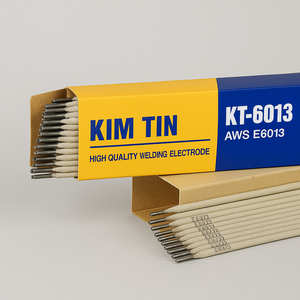 Électrode de soudage KIM TIN E6013 à faible éclaboussure pour acier à faible teneur en carbone, structures et construction navale, compatible AC/DC, OEM - Product Image 2