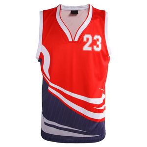 Ensemble de maillots de basket-ball personnalisés pour hommes en gros, 100 % polyester, impression par sublimation, séchage rapide, respirant - Product Image 4