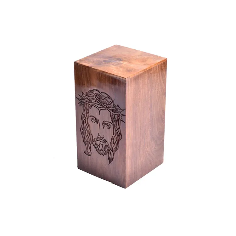 Handgefertigte und handgefertigte indische Rosenholz-Holz-Cremationsurne wunderschön gestaltet für Haustier menschliche Asche dekorative Schachtel zu verkaufen