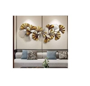 Feuille de métal Style Royal Design Maison Ornement suspendu en métal Feuille Art mural en métal élégant pour la décoration intérieure Prix de gros - Product Image 2