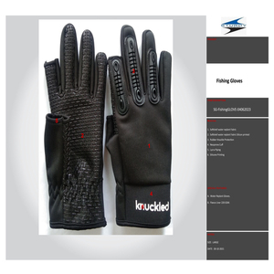 ถุงมือตกปลากันน้ำใส่ได้ทั้งชายและหญิงถุงมือตัดนิ้วระบายอากาศได้กันการตัดยูวีป้องกันการลื่น - Product Image 5