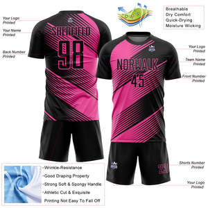 Wholesale soccer uniform supplier premium football jersey sets crafted from lightweight breathable quick dry fabrics for <b>schools</b> - Product Image 5