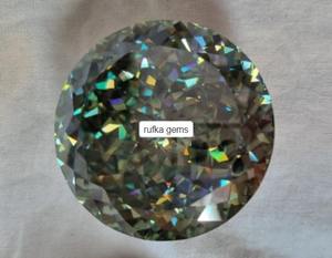 Dark Blue Portuguese Cut <b>Moissanite</b> Diamond Handmade <b>Loose</b> Diamond Used For Diamond pendant - Product Image 1