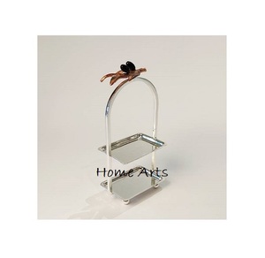 Serveur en acier inoxydable et fer Serveur de desserts en chocolats de taille et de forme personnalisées avec 2 niveaux de fabrication en Inde - Product Image 4