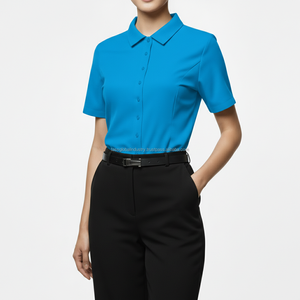 Conjunto de Uniforme Corporativo Personalizado en Color Azul para Personal, Hombres y Mujeres, Uniforme Formal para Recepción de Hotel, Fabricante de Uniformes de Oficina - Product Image 2