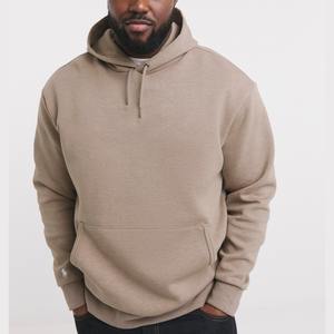 Venta al por mayor logotipo personalizado Premium Drop Shoulder en blanco liso francés Terry peso pesado 400 500 GSM algodón pulóver Sudadera con capucha para hombres - Product Image 6